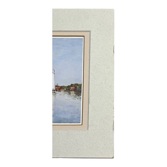 Claude Monet “Landscape Near Zaandam” Art Print | 8x10 Matted | 1986 Portal Publ - Picture 2 of 8